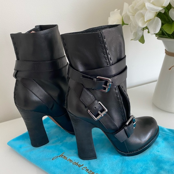 Jean-Michel Cazabat Leather Booties - Picture 9 of 13